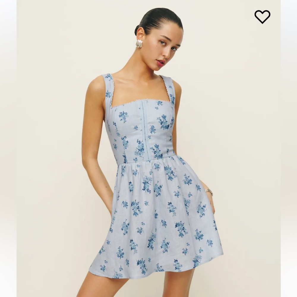 Floral Blue Reformation Dress
